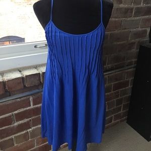 Blue “sorority girl” lace up dress